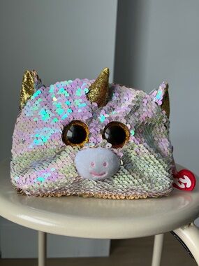 Ty Fantasia Unicorn Sequin Small Bag Beanie Boo